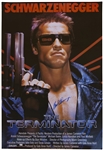 Arnold Schwarzenegger Signed ''The Terminator'' Movie Poster From 1984